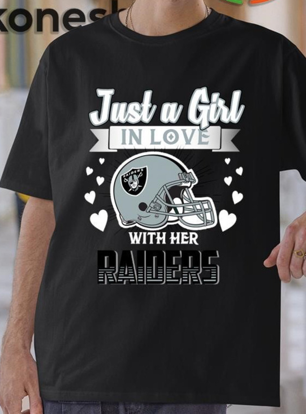 Just A Girl In Love With Her Las Vegas Raiders Shirt